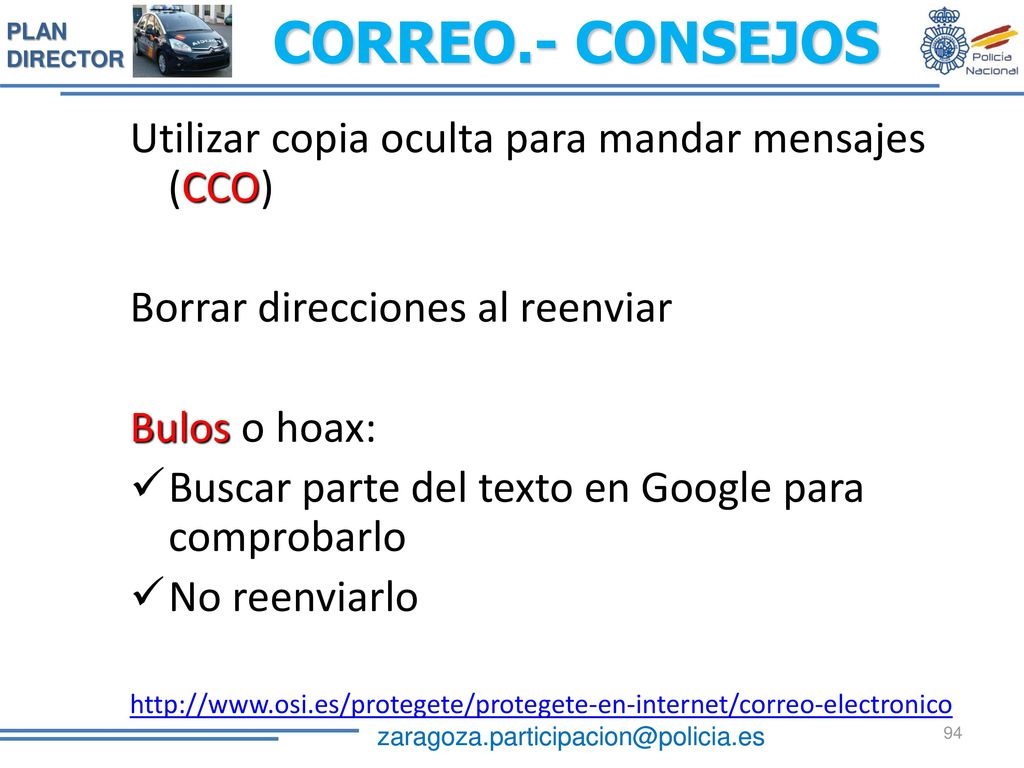 CORREO.- CONSEJOS Utilizar copia oculta para mandar mensajes (CCO)