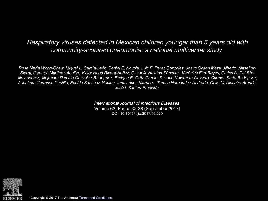 Respiratory viruses detected in Mexican children younger than 5 years old with community-acquired pneumonia: a national multicenter study
