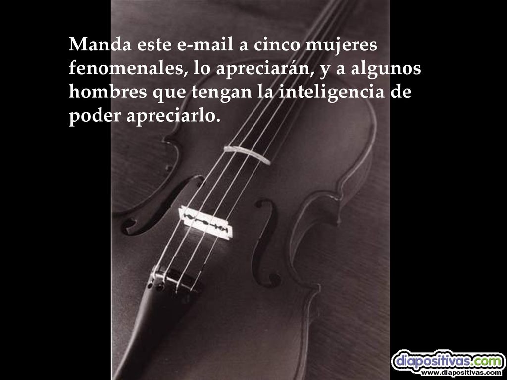 Manda este  a cinco mujeres fenomenales, lo apreciarán, y a algunos hombres que tengan la inteligencia de poder apreciarlo.