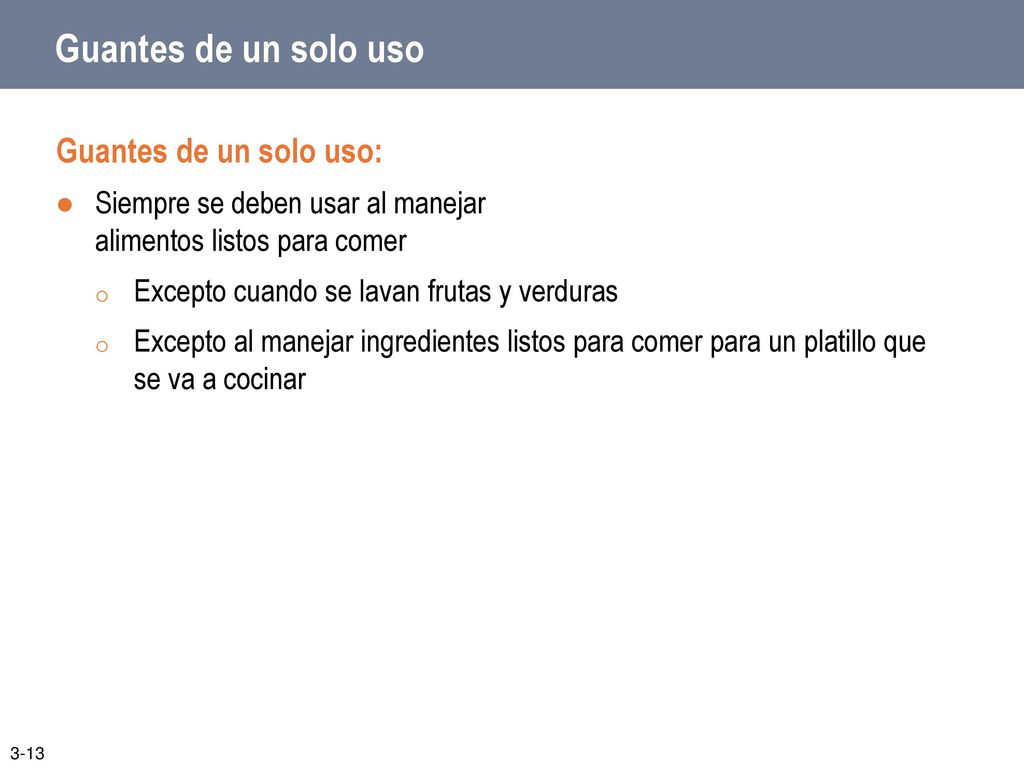 Guantes de un solo uso Guantes de un solo uso: