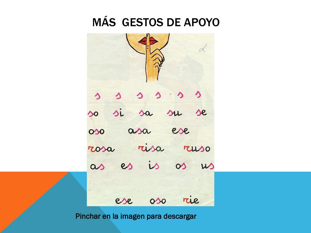 MÁS GESTOS DE APOYO Pinchar en la imagen para descargar