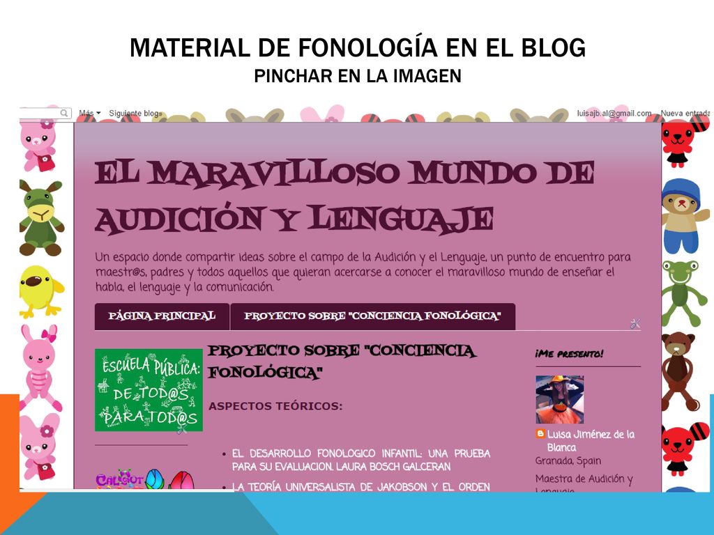 MATERIAL DE FONOLOGÍA EN EL BLOG Pinchar en la imagen