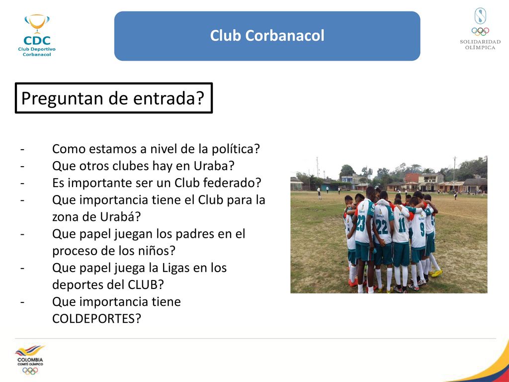 Módulo 02 CLUB DEPORTIVO CORBANACOL - ppt descargar