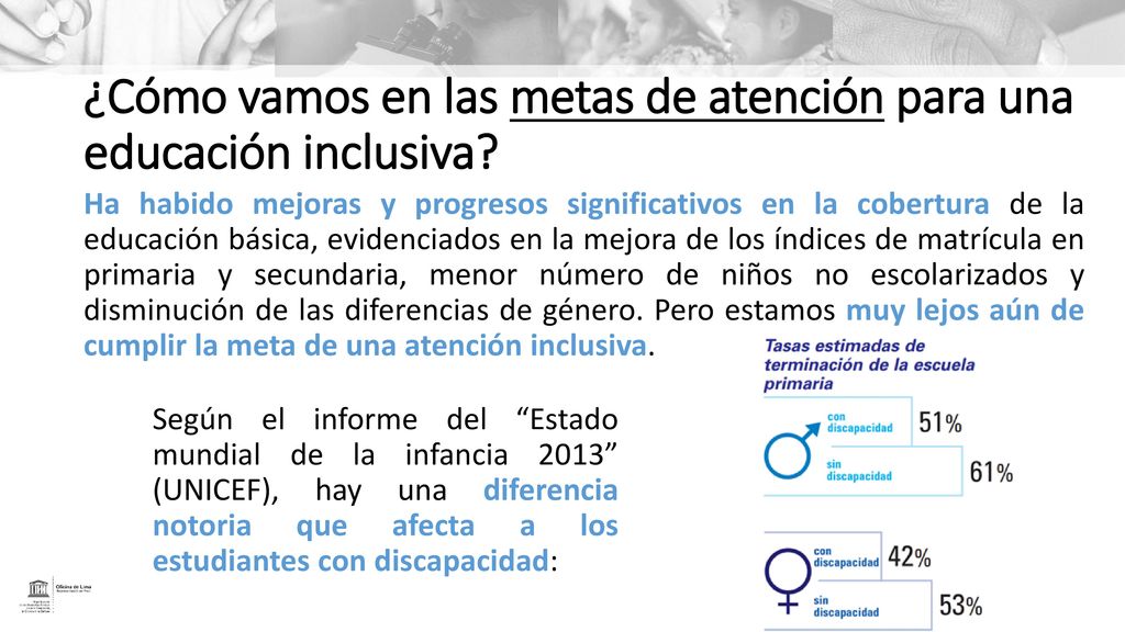 ¿Cómo vamos en las metas de atención para una educación inclusiva