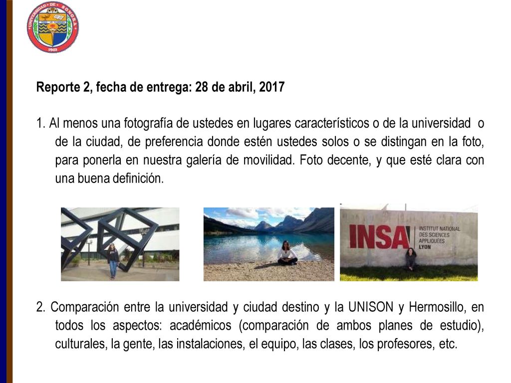 Reporte 2, fecha de entrega: 28 de abril, 2017