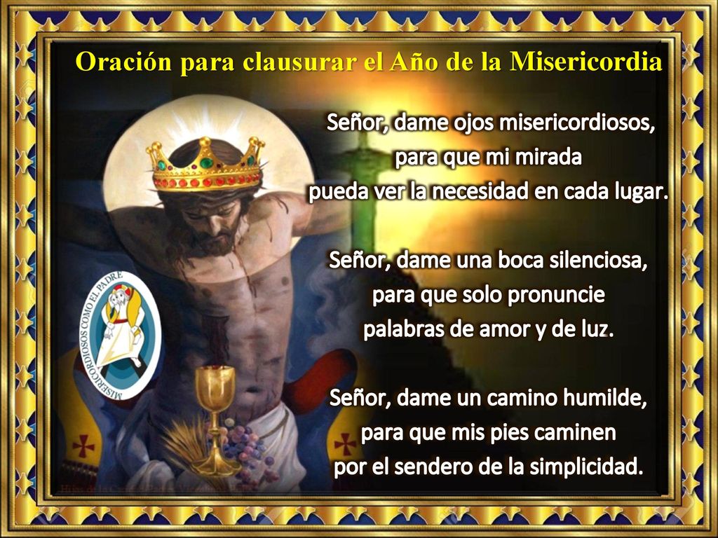 Oración para clausurar el Año de la Misericordia
