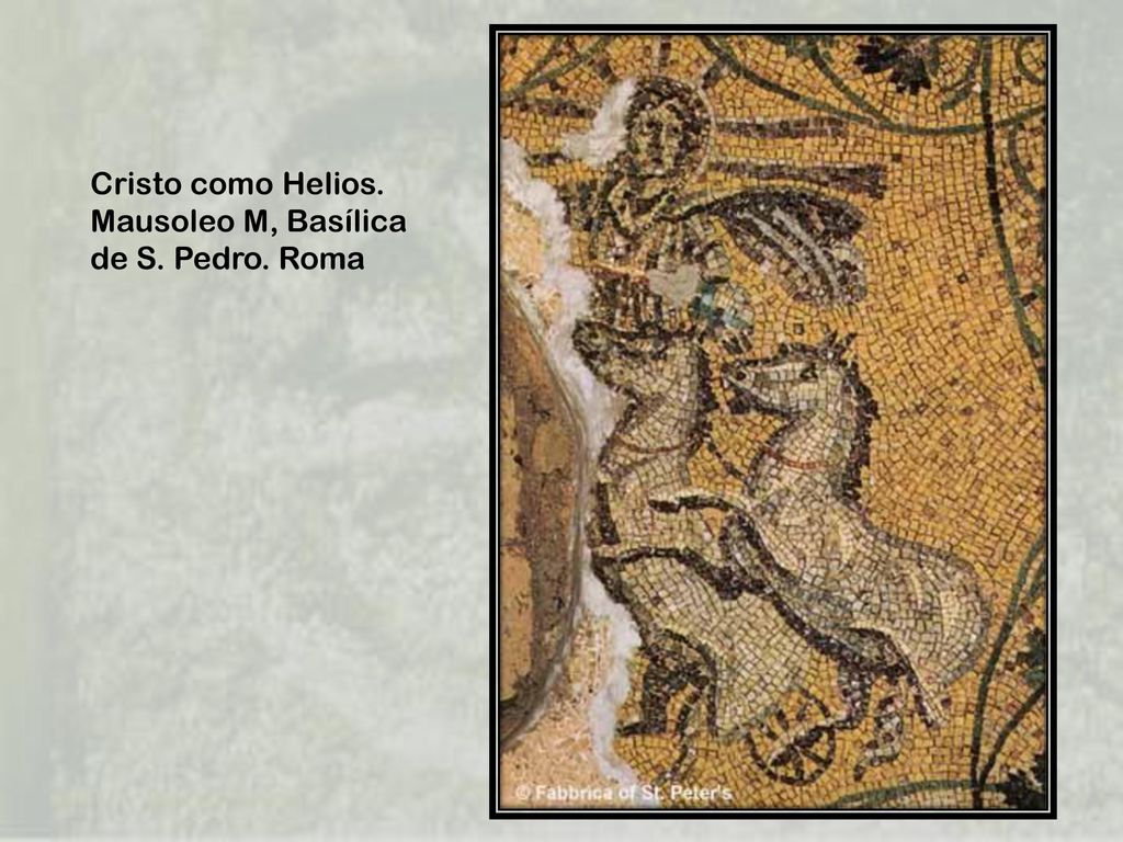 Cristo como Helios. Mausoleo M, Basílica de S. Pedro. Roma