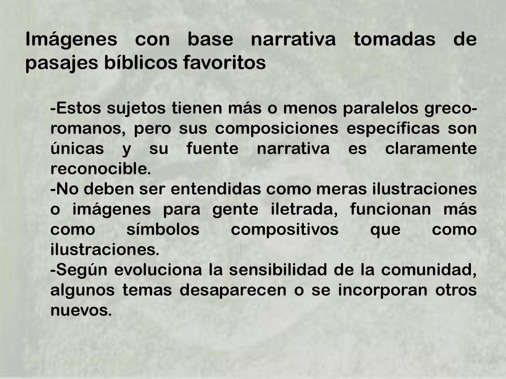 Imágenes con base narrativa tomadas de pasajes bíblicos favoritos