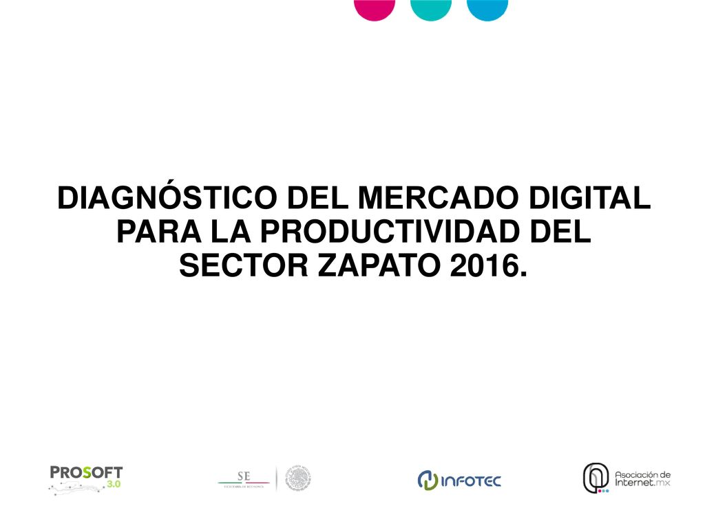 DIAGNÓSTICO DEL MERCADO DIGITAL PARA LA PRODUCTIVIDAD DEL SECTOR ZAPATO 2016.