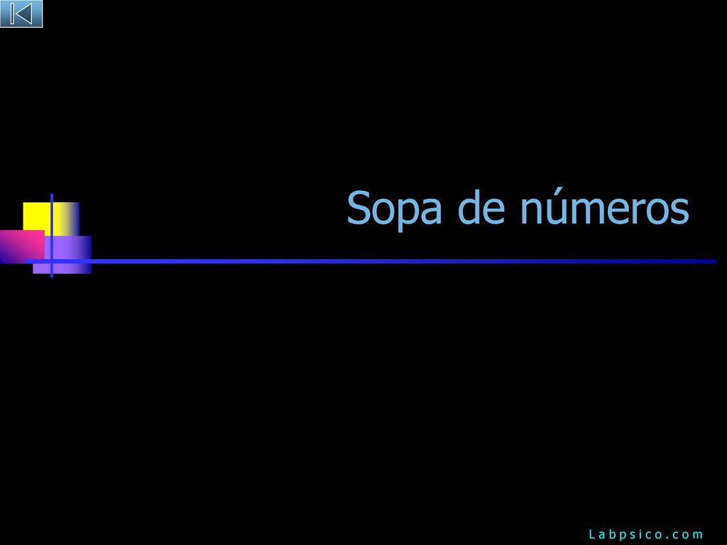 Sopa de números L a b p s i c o . c o m