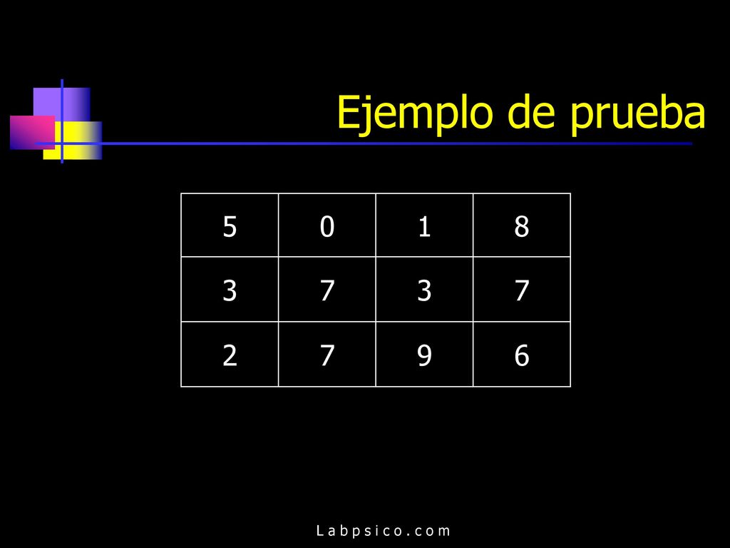 Ejemplo de prueba L a b p s i c o . c o m