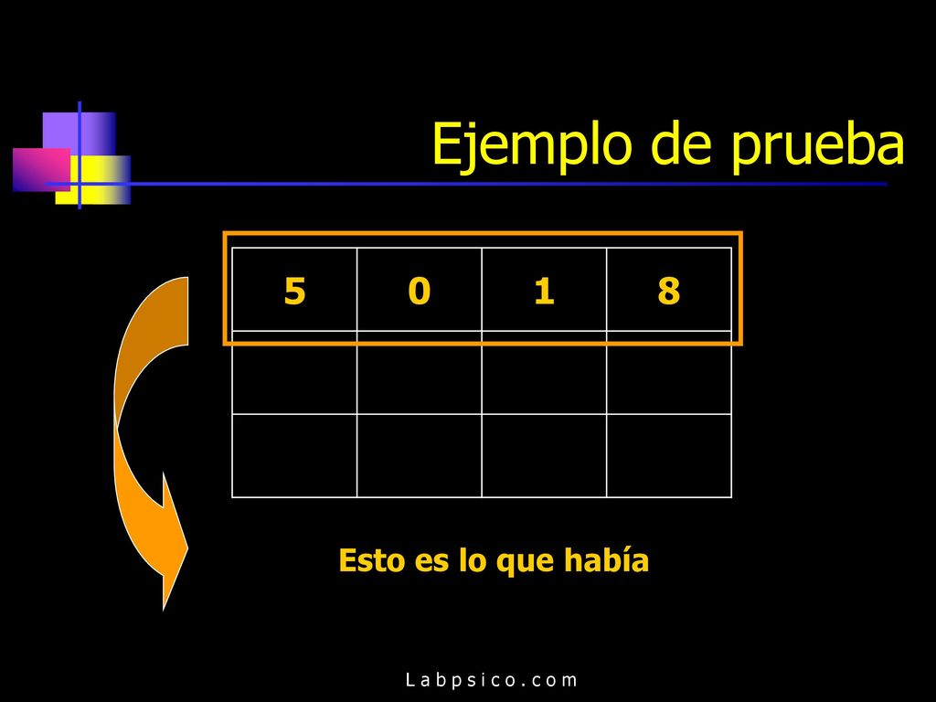 Ejemplo de prueba Esto es lo que había L a b p s i c o . c o m