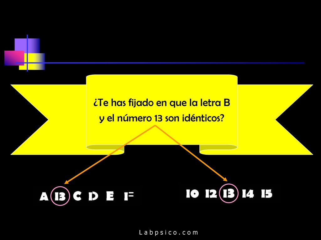 ¿Te has fijado en que la letra B y el número 13 son idénticos