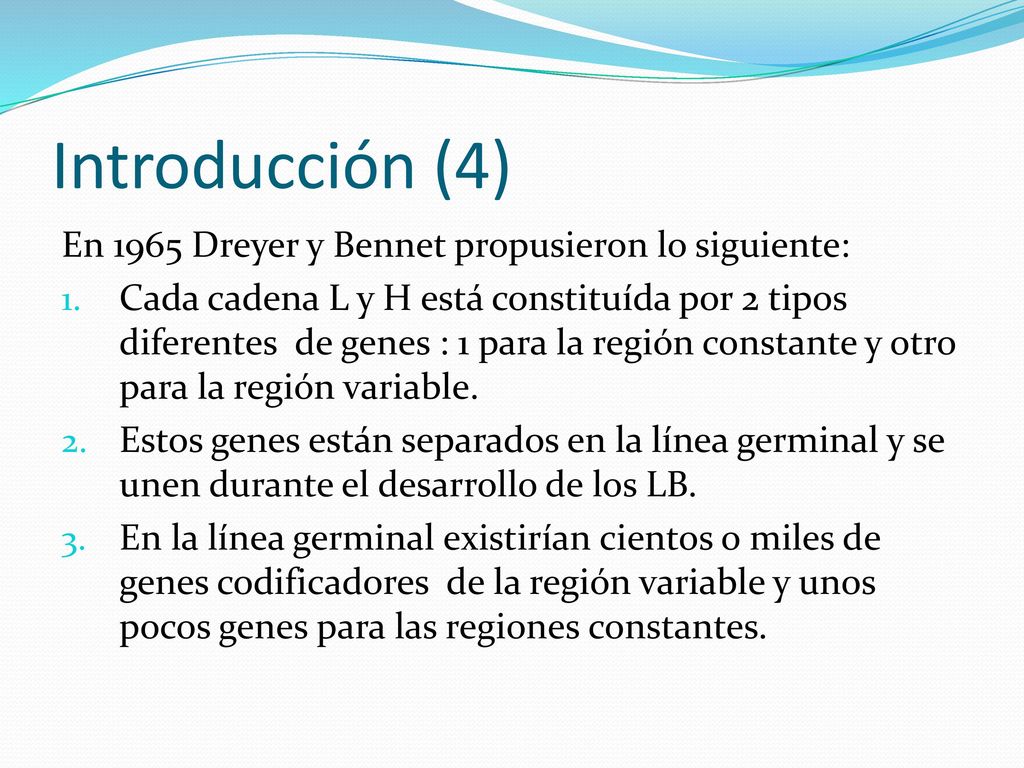 Introducción (4) En 1965 Dreyer y Bennet propusieron lo siguiente: