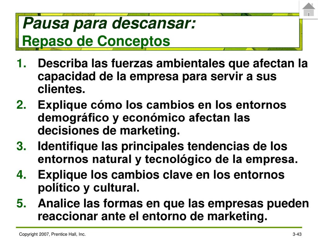 Explique los cambios clave en los entornos político y cultural.