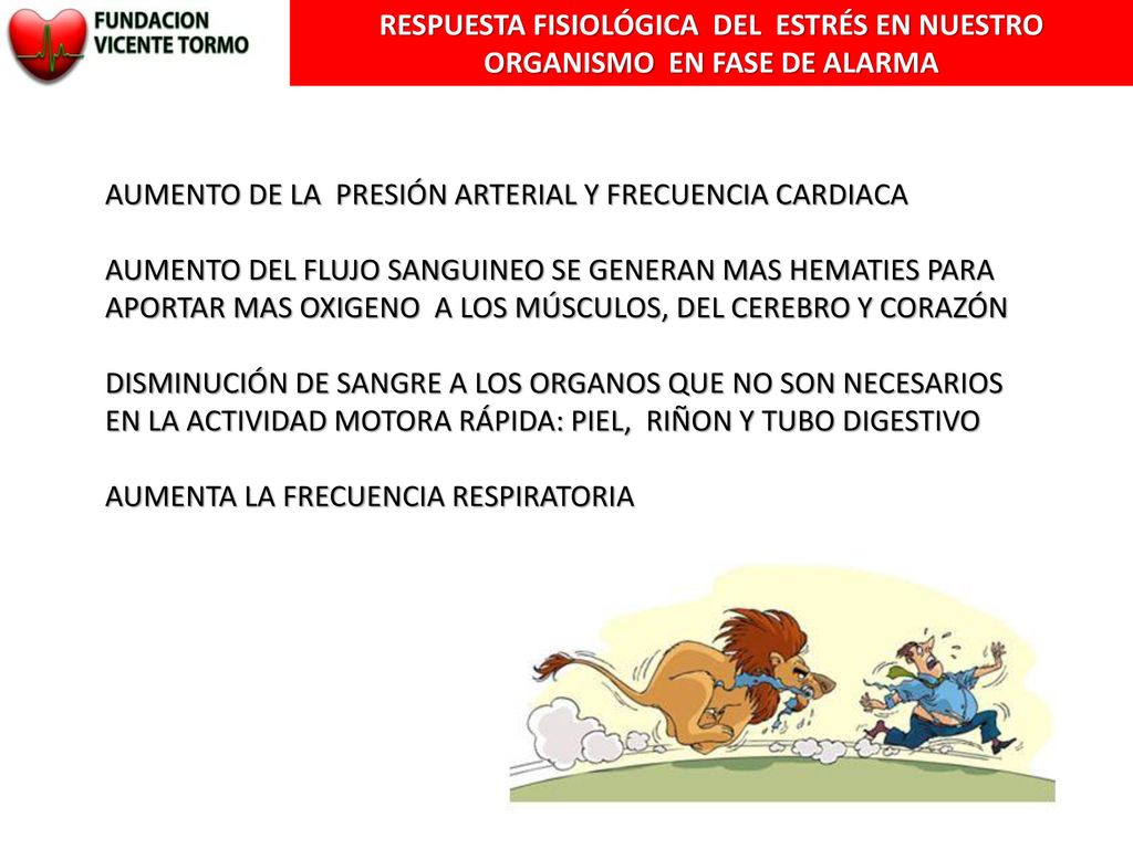 RESPUESTA FISIOLÓGICA DEL ESTRÉS EN NUESTRO ORGANISMO EN FASE DE ALARMA