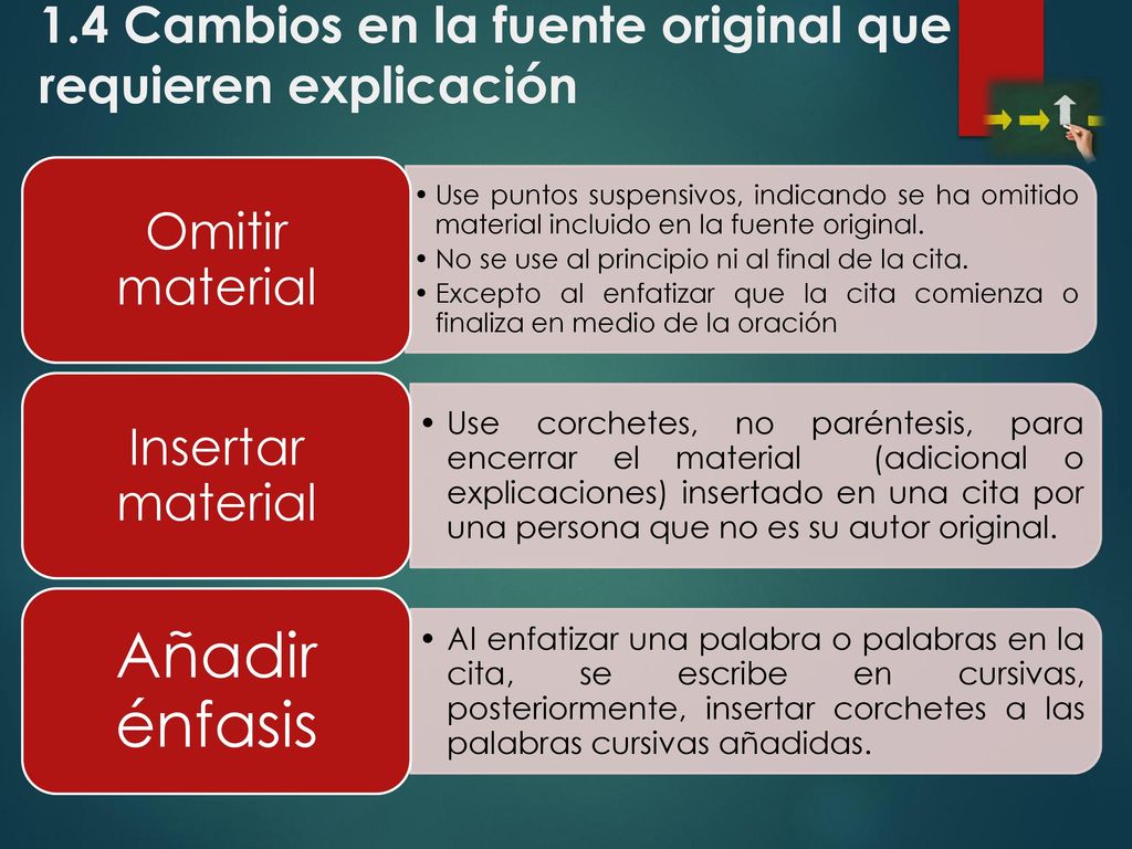1.4 Cambios en la fuente original que requieren explicación