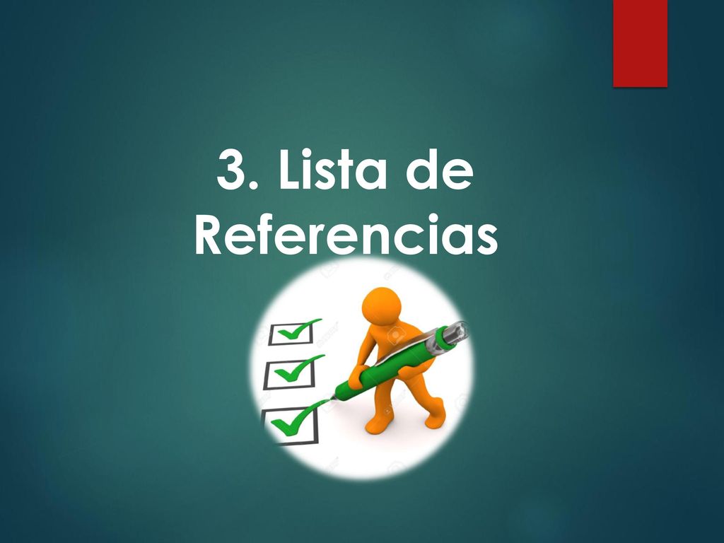 3. Lista de Referencias