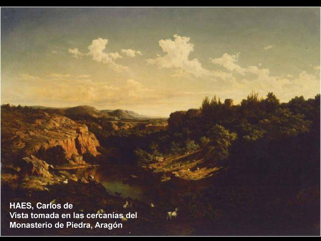 HAES, Carlos de Vista tomada en las cercanías del Monasterio de Piedra, Aragón