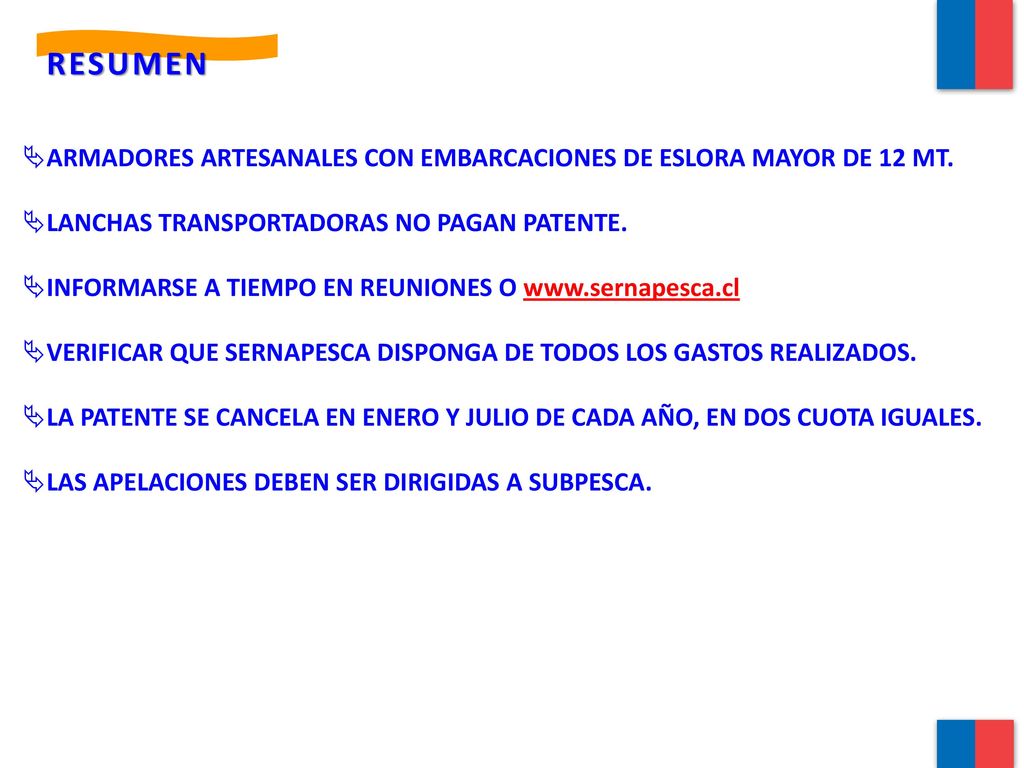 ARMADORES ARTESANALES CON EMBARCACIONES DE ESLORA MAYOR DE 12 MT.