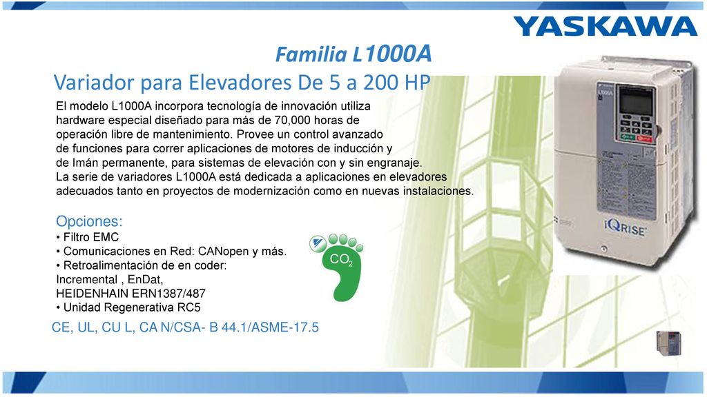 Variador para Elevadores De 5 a 200 HP