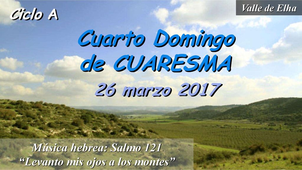 Música hebrea: Salmo 121 Levanto mis ojos a los montes