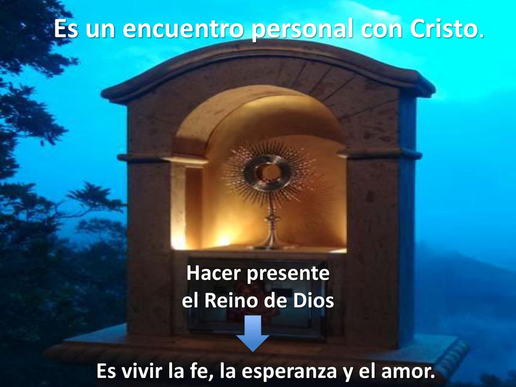 Es vivir la fe, la esperanza y el amor.