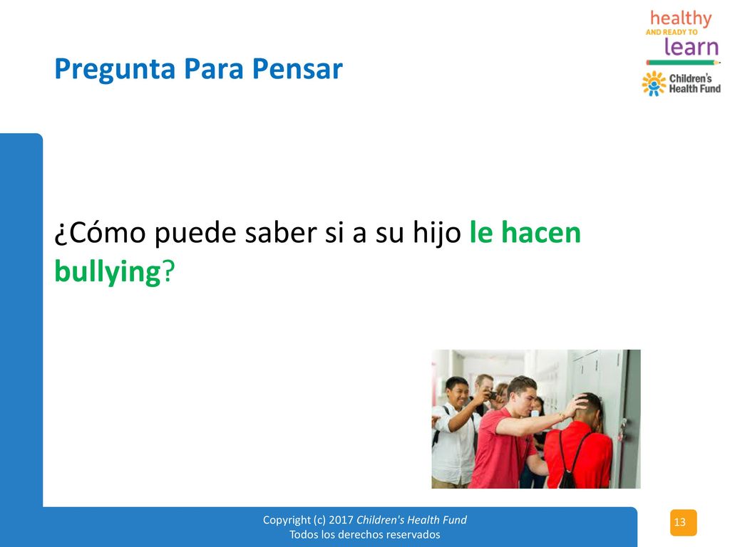 ¿Cómo puede saber si a su hijo le hacen bullying