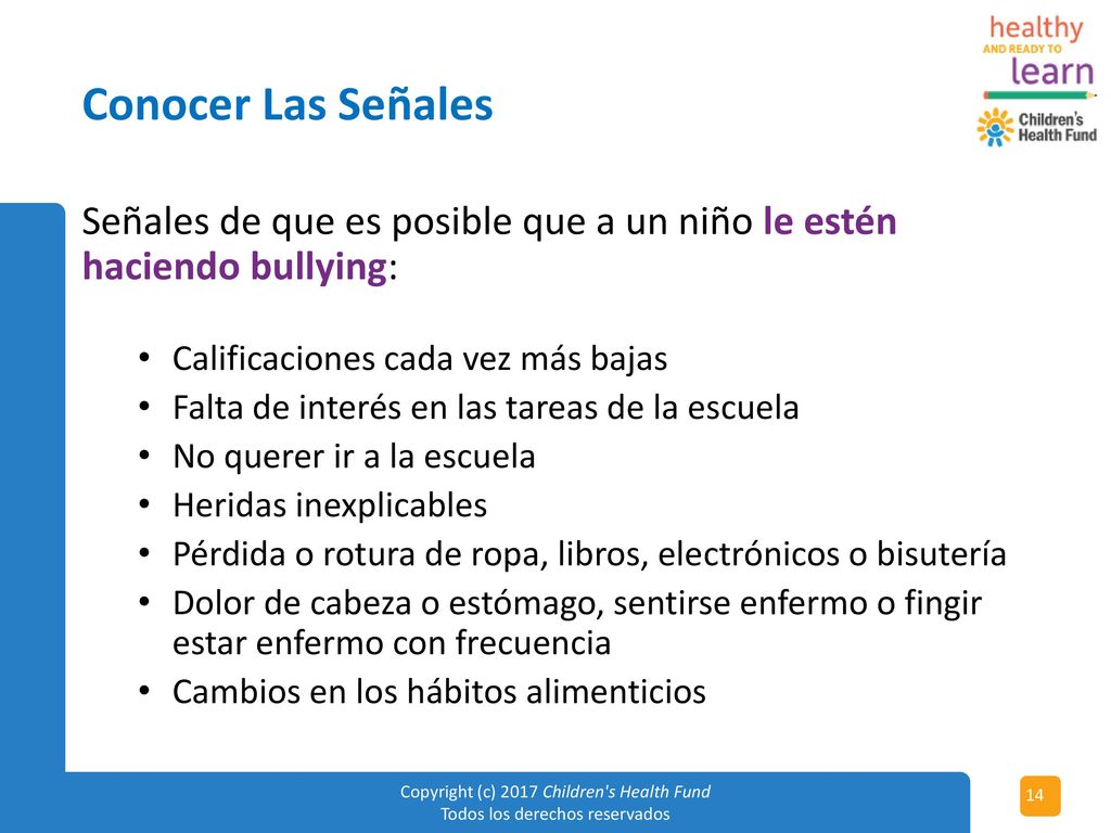 Conocer Las Señales Señales de que es posible que a un niño le estén haciendo bullying: Calificaciones cada vez más bajas.