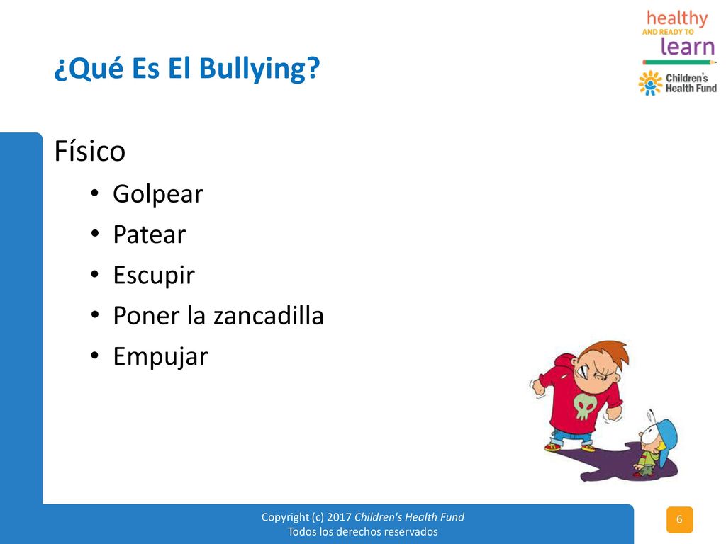 ¿Qué Es El Bullying Físico Golpear Patear Escupir Poner la zancadilla