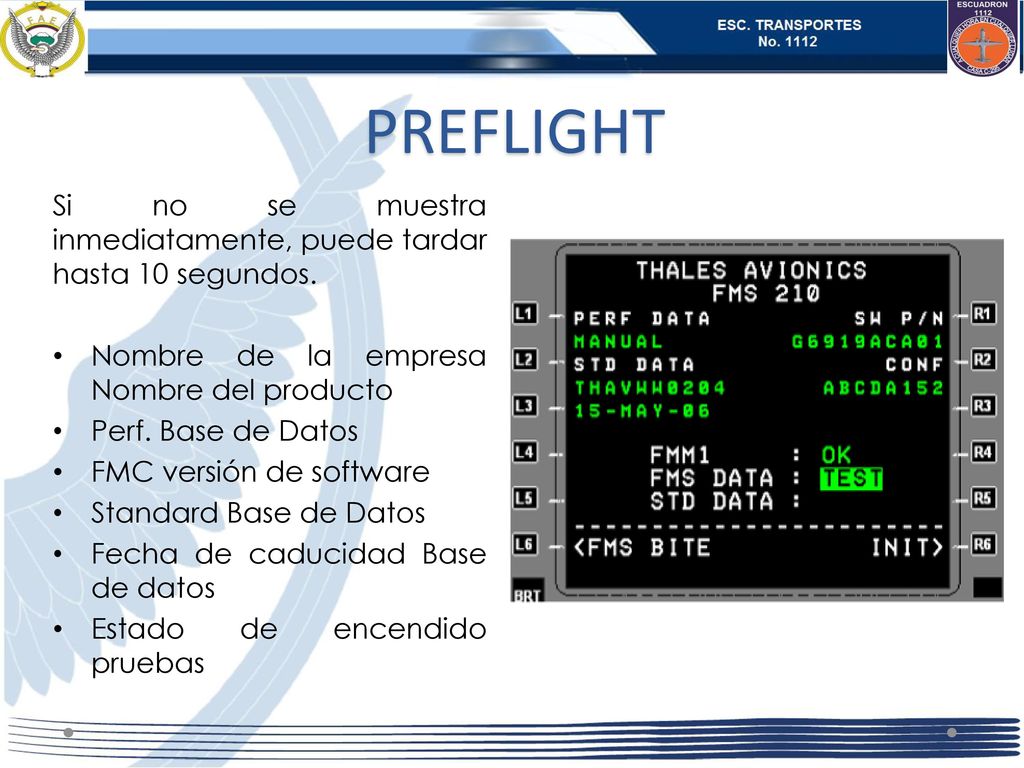 PREFLIGHT Si no se muestra inmediatamente, puede tardar hasta 10 segundos. Nombre de la empresa Nombre del producto.