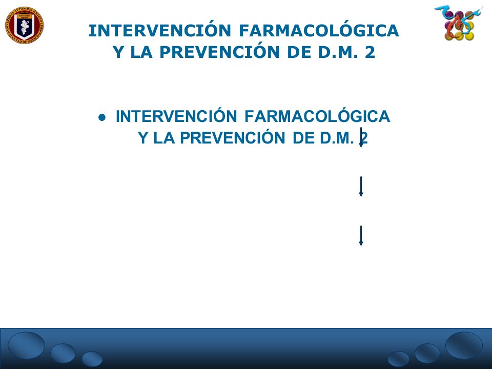 INTERVENCIÓN FARMACOLÓGICA Y LA PREVENCIÓN DE D.M. 2