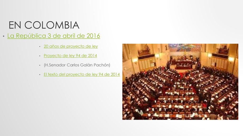 En colombia La República 3 de abril de años de proyecto de ley