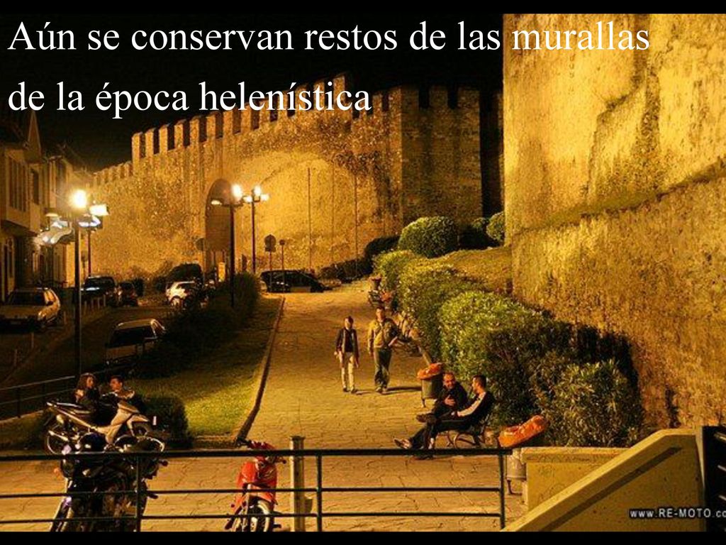 Aún se conservan restos de las murallas de la época helenística
