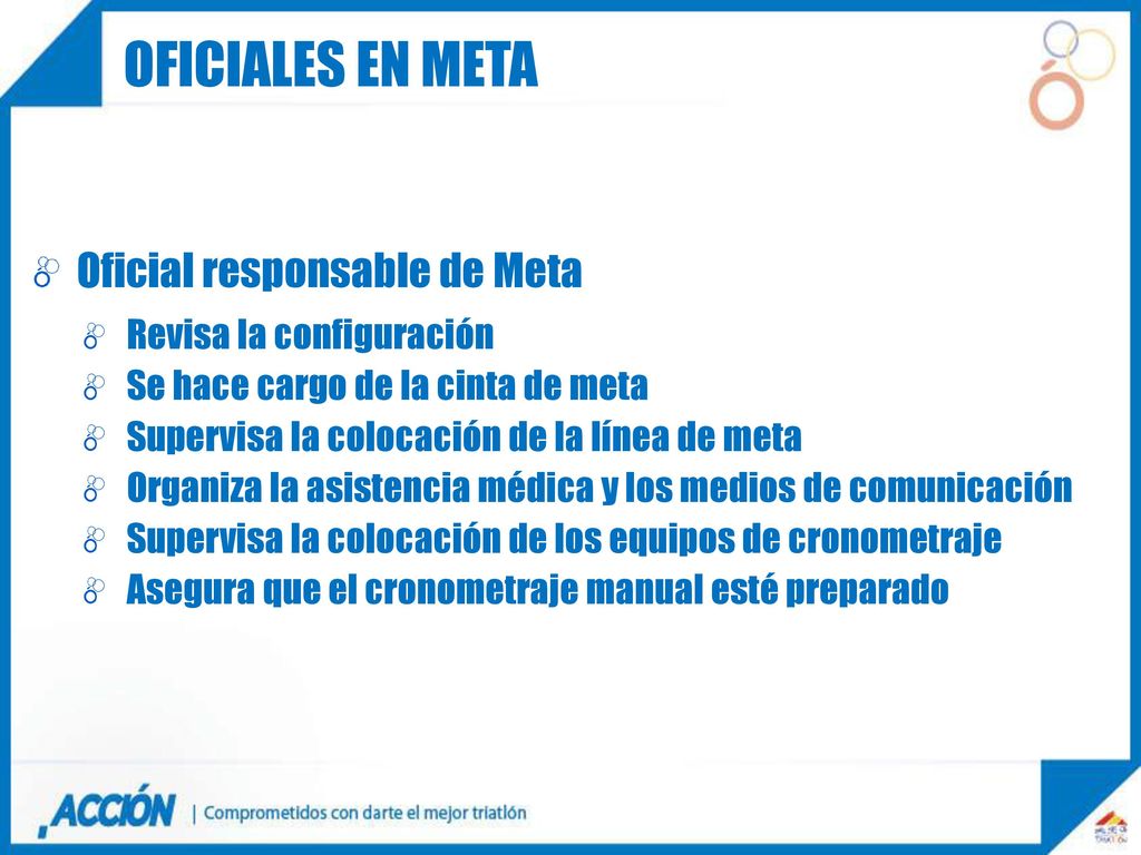 Oficiales en meta Oficial responsable de Meta Revisa la configuración