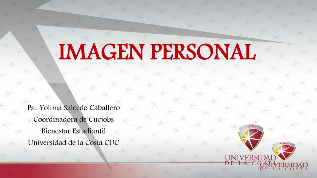 IMAGEN PERSONAL Psi. Yolima Salcedo Caballero Coordinadora de Cucjobs