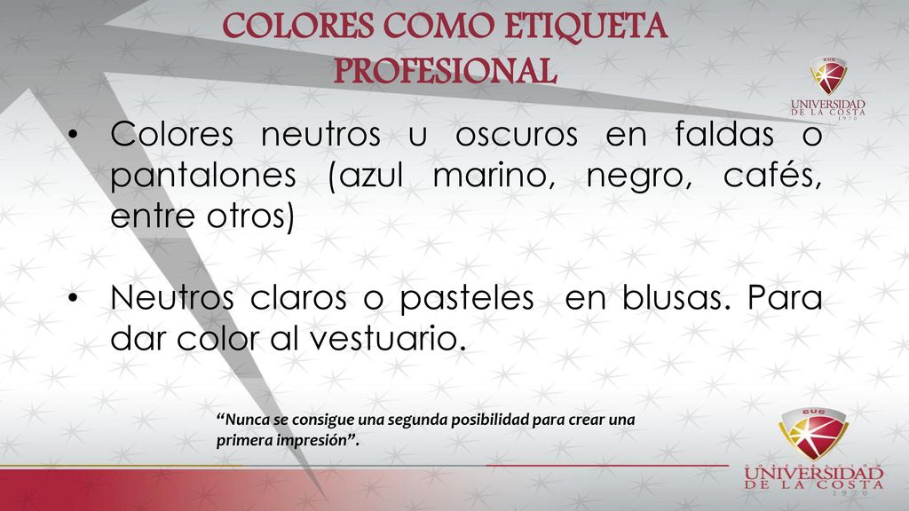 COLORES COMO ETIQUETA PROFESIONAL