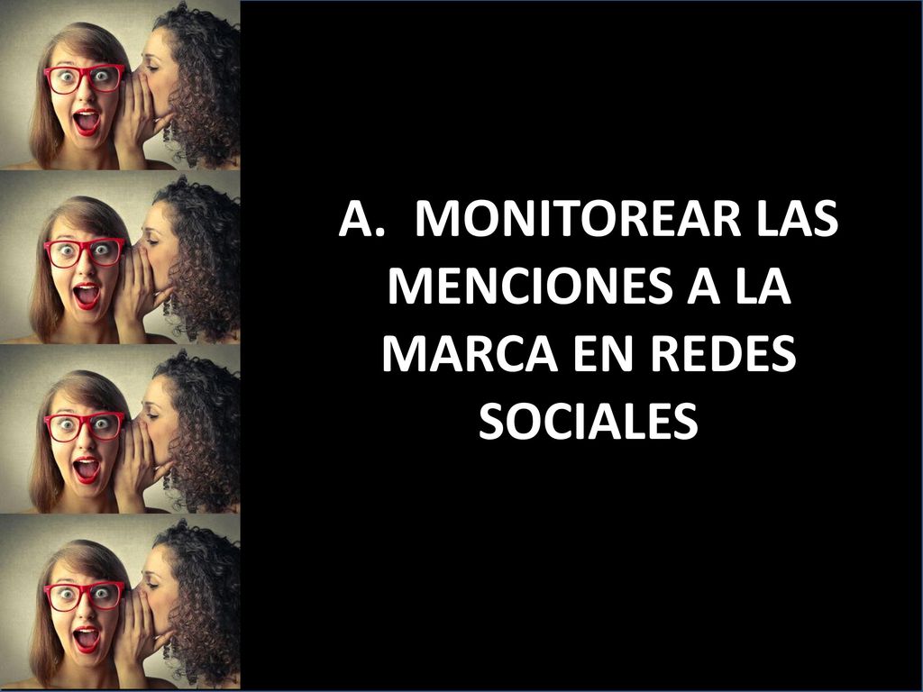 A. MONITOREAR LAS MENCIONES A LA MARCA EN REDES SOCIALES
