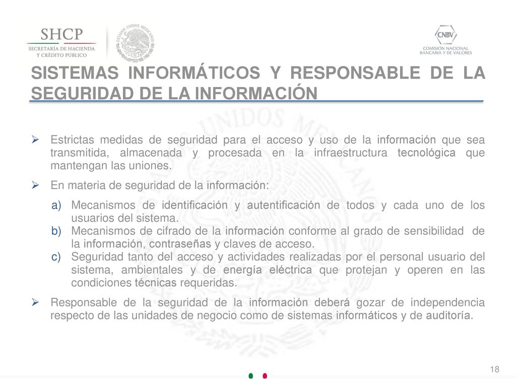 SISTEMAS INFORMÁTICOS Y RESPONSABLE DE LA SEGURIDAD DE LA INFORMACIÓN