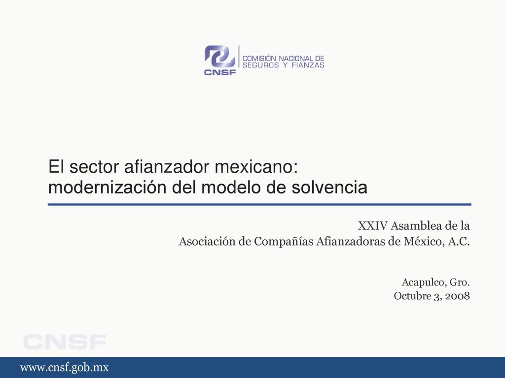 El sector afianzador mexicano: modernización del modelo de solvencia