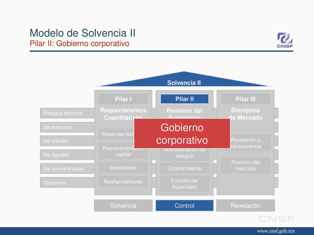 Modelo de Solvencia II Pilar II: Gobierno corporativo