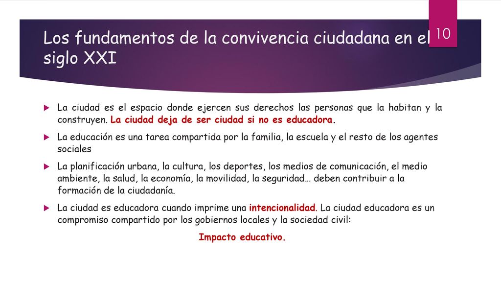 Los fundamentos de la convivencia ciudadana en el siglo XXI