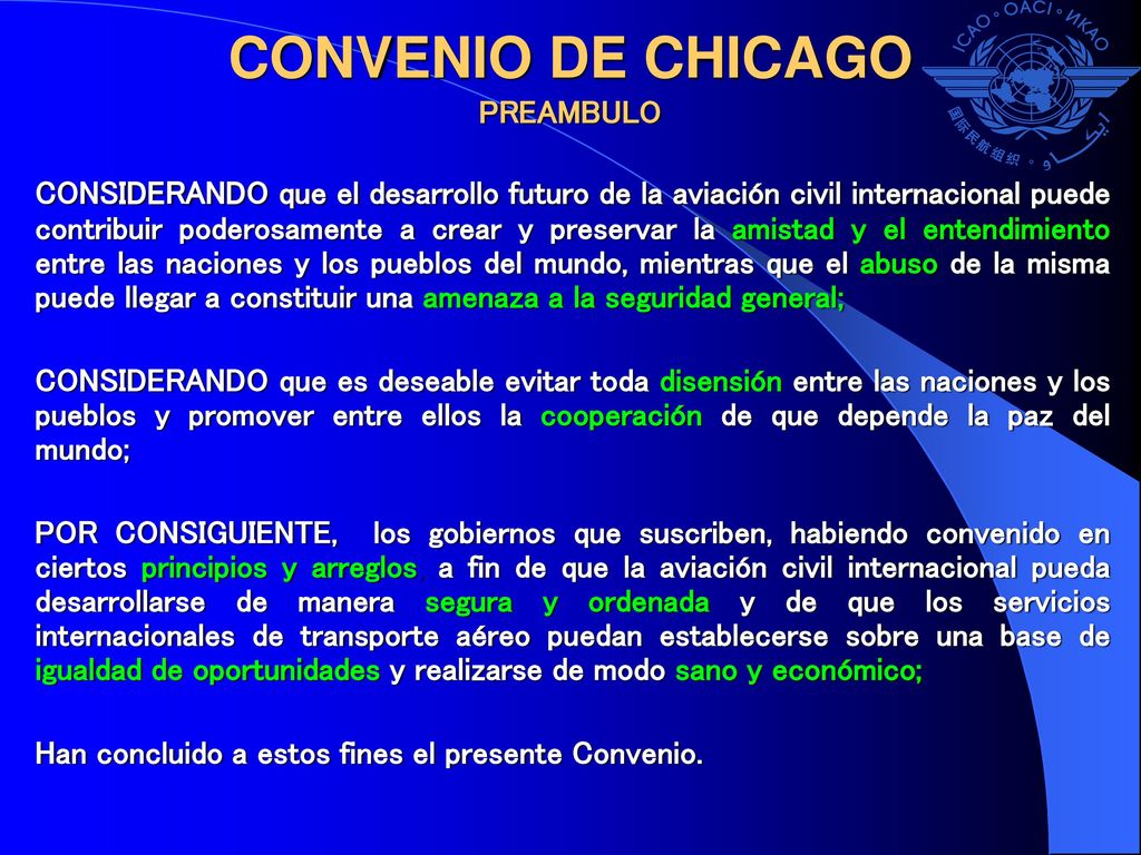 POLITICA Y LINEAMIENTOS DE LA OACI RELACIONADOS CON LOS ASPECTOS INSTITUCIONALES