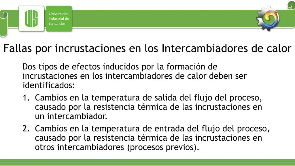 Fallas por incrustaciones en los Intercambiadores de calor
