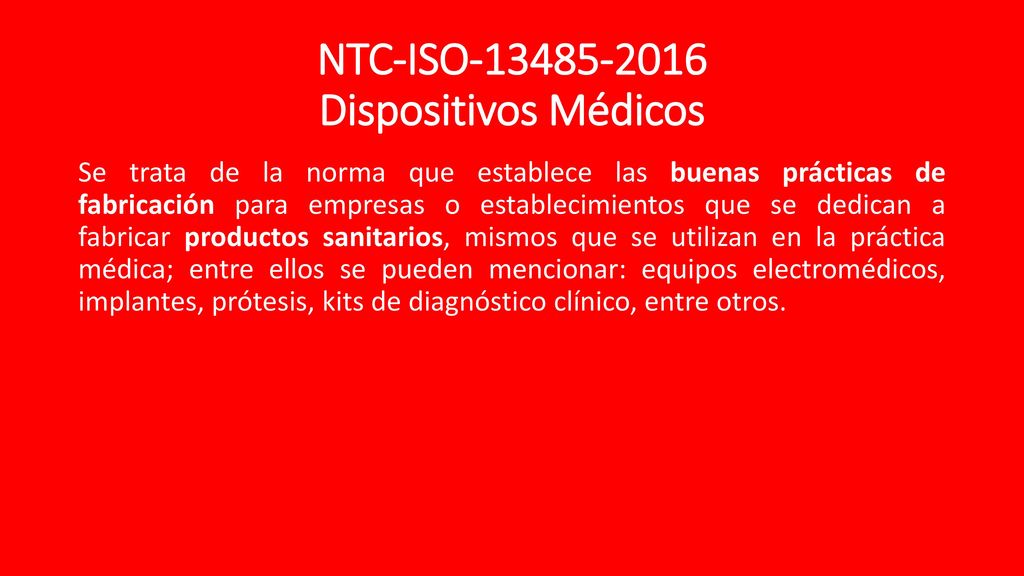 NTC-ISO Dispositivos Médicos