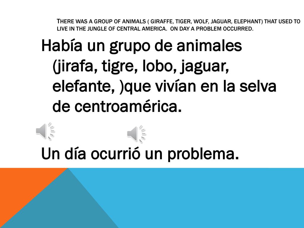 There was a group of animals ( giraffe, tiger, wolf, jaguar, elephant) that used to live in the jungle of central America. On day a problem occurred.