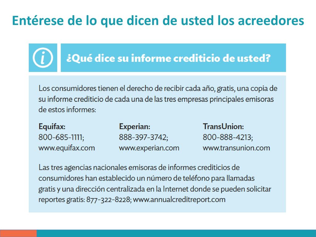 Entérese de lo que dicen de usted los acreedores