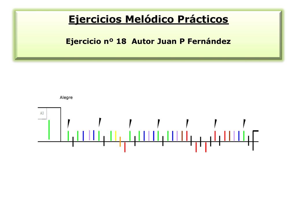 Ejercicios Melódico Prácticos Ejercicio nº 18 Autor Juan P Fernández