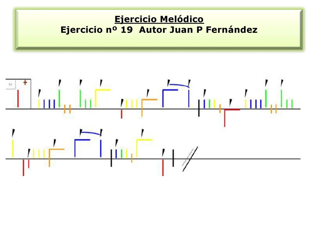 Ejercicio Melódico Ejercicio nº 19 Autor Juan P Fernández