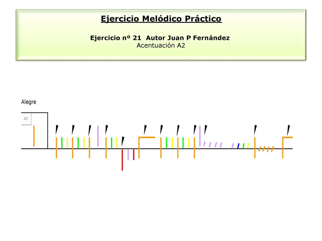 Ejercicio Melódico Práctico Ejercicio nº 21 Autor Juan P Fernández Acentuación A2